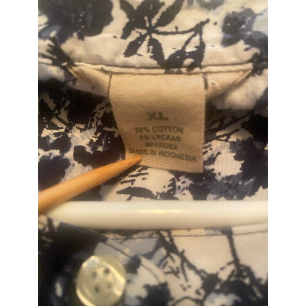 Duluth Trading Women's XL Floral Button Down Shirt Long Sleeve - Picture 3 of 6